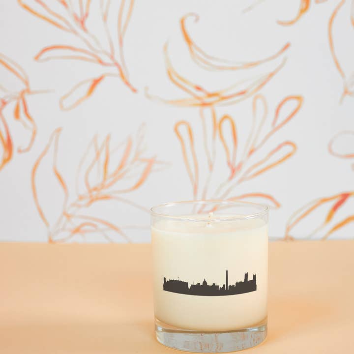 Scripted Fragrance - Wholesale Jar/Filled Candle - Washington D.C. City Soy Candle in Drinking Glass Two-In-One3