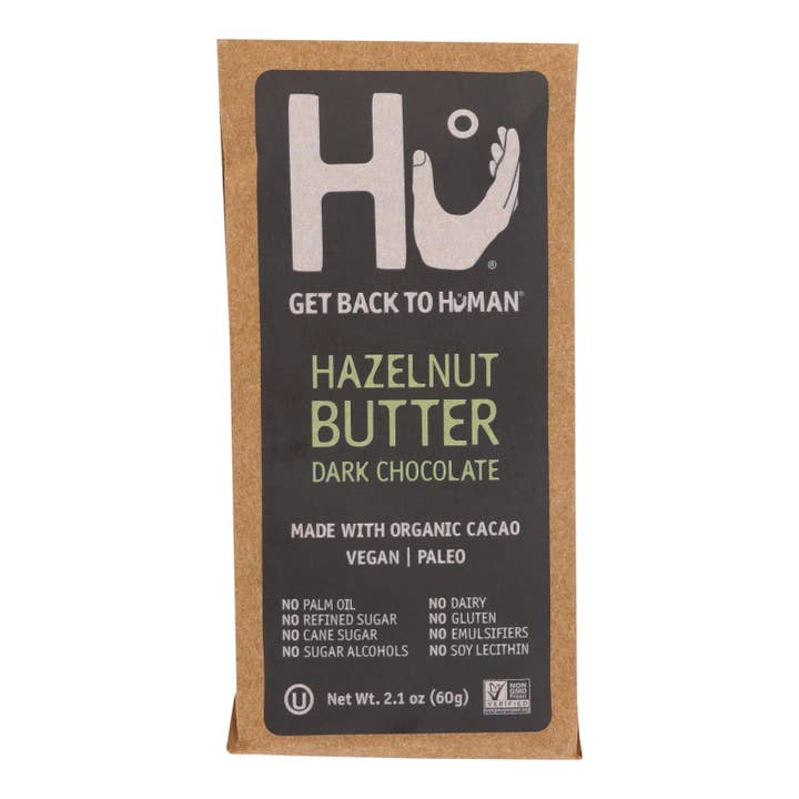 Everyday Supply Co - Wholesale Chocolate Bar - Hu - Dark Chocolate Bar Hazelnut Butter - Case of 12-2.1 OZ