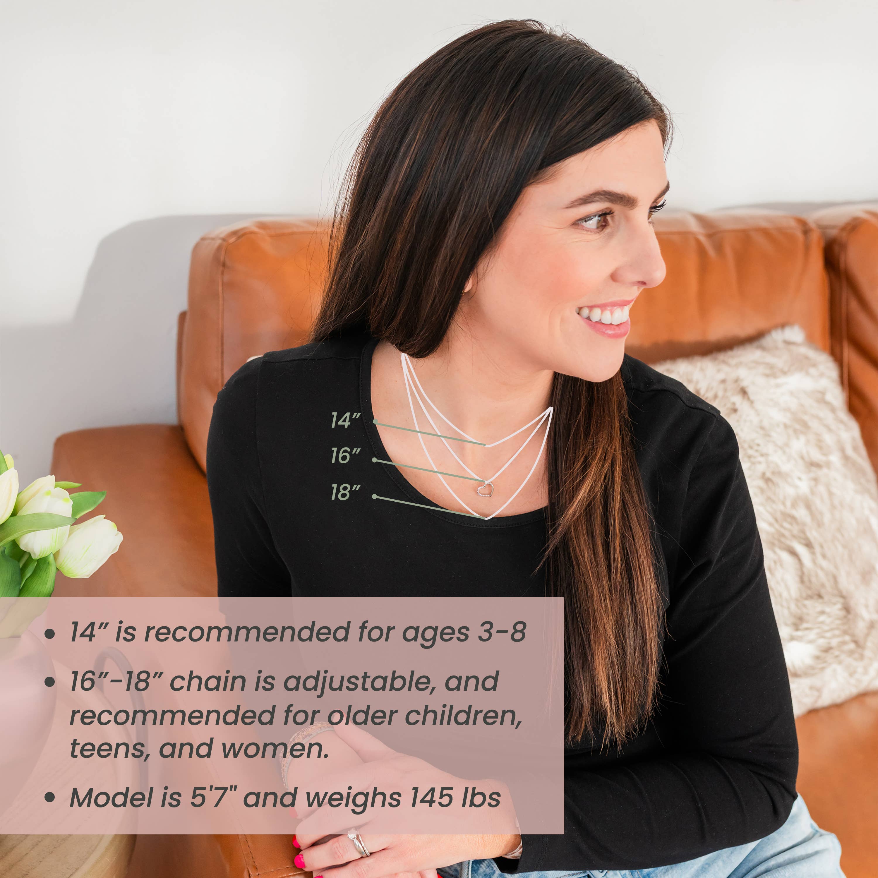 Cherished Moments – wholesale Halsband - Barn – Flickor Sterling Silver mor till pärla hjärta Valentine gåva6