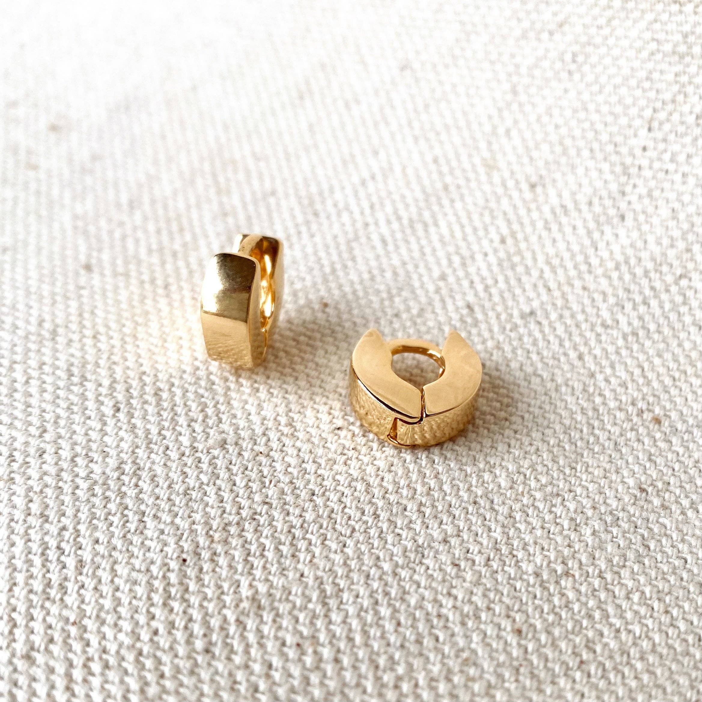 GoldFi - Wholesale Huggie Earrings - Mini Tiny Chunky Clicker Earrings5