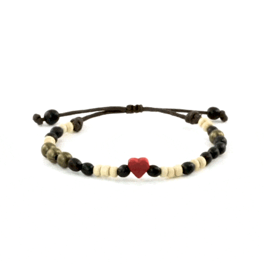 Love Is Project - Wholesale Beaded Bracelet - Tagua Heart Bracelet2