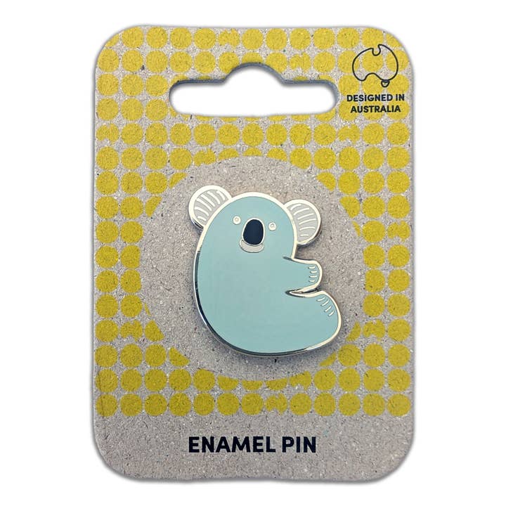 Bushpress - Wholesale Lapel Pin/Button - Koala enamel pin, blue1