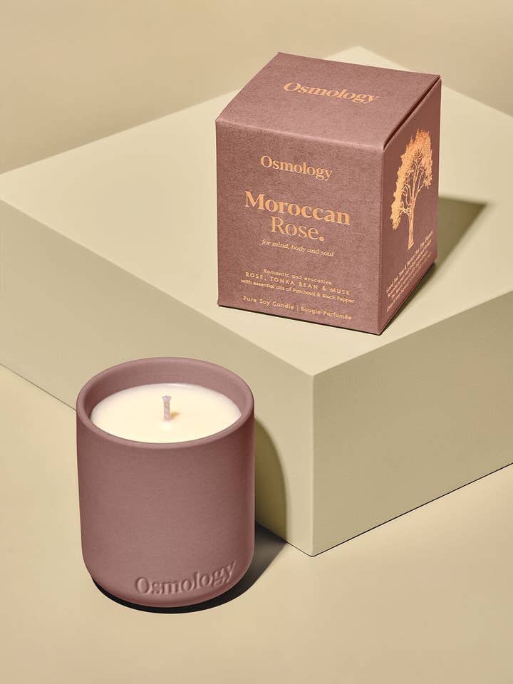 Moroccan Rose Mini Scented Votive Candle for wholesale by Osmology