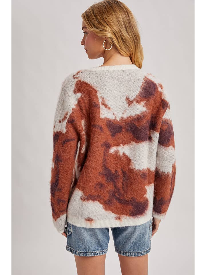 Peace Love Line – Engroshandel Pullover - Dame – PL9026 - BATIK-FUZZY STRIKTRØJE PULLOVER4