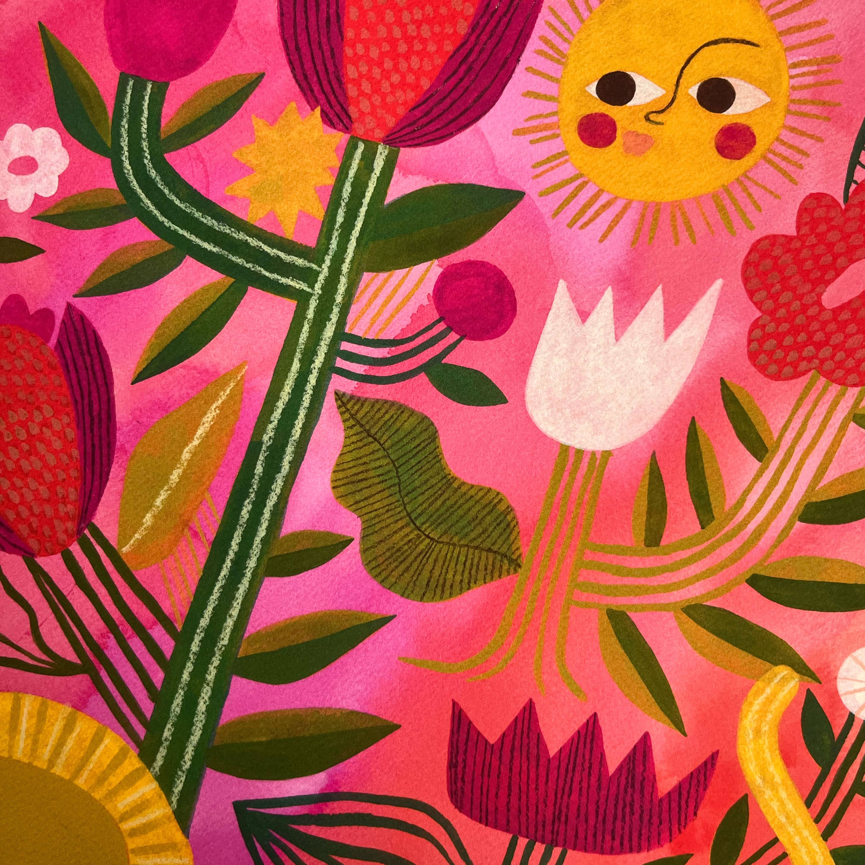 Meenal Patel Studio - Wholesale Art Print - Garden Lion Art Print3