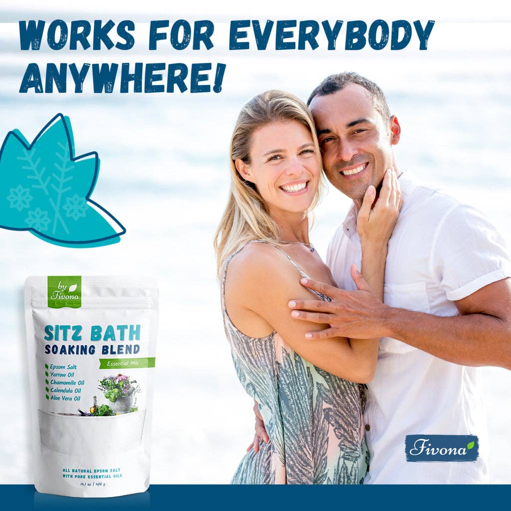 FIVONA – Großhandel Badewasser/-milch – Sitz Bath Soak Salzmischung zur Behandlung von Hämorrhoiden und nach der Geburt6