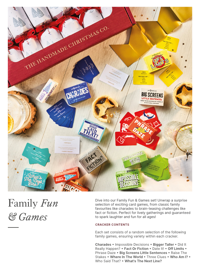 The Handmade Christmas Co. - Wholesale Christmas Decoration - Crimson Blush - Handmade Luxury Christmas Crackers (6pcs)6