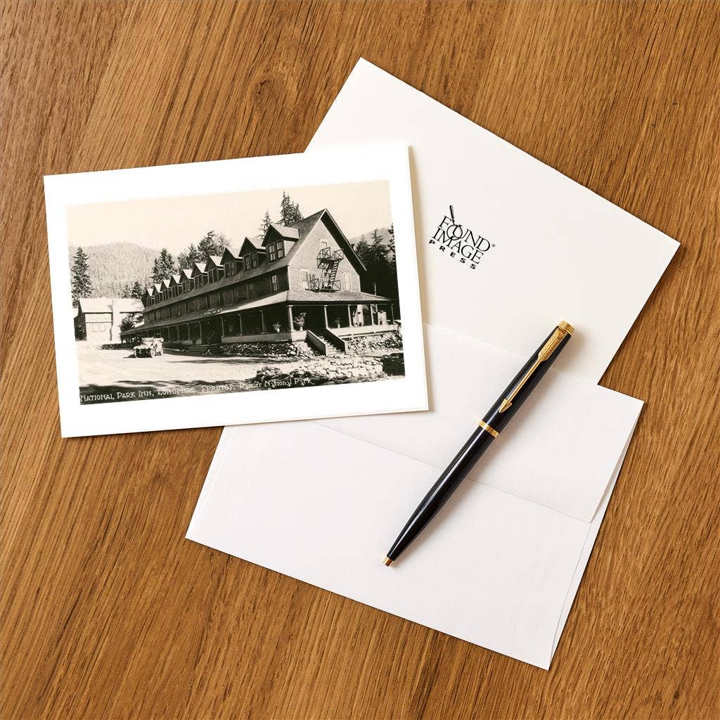 Found Image Press - Wholesale Stationery/Notecard Set - Greeting Card OR-406 Lodge, Rainier National Park1
