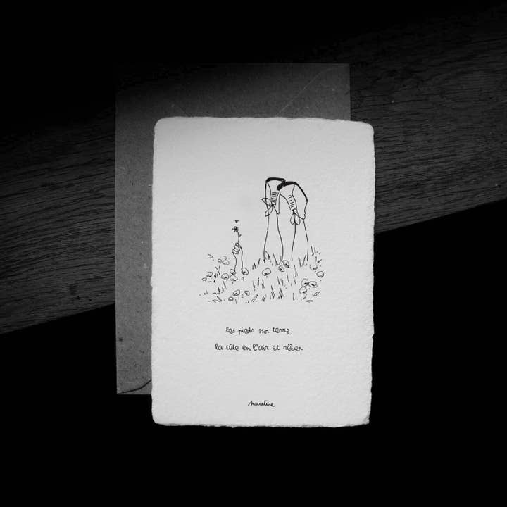 Narrature - Wholesale Everyday Greeting Card - Head up - 10x15 card and recycled envelope