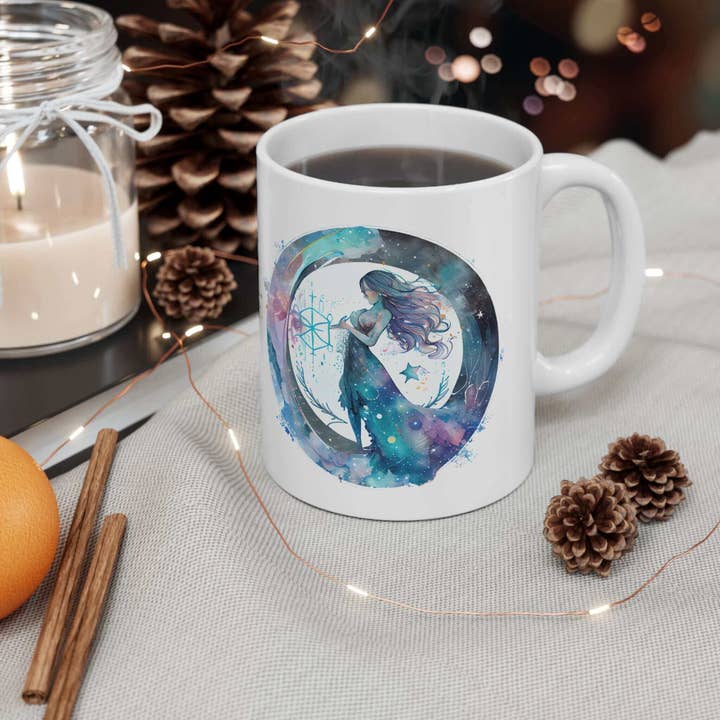 Celestia Libra Creative - Wholesale Coffee mug - Aquarius Zodiac Sign Coffee Mug - Astrology-Themed Ceramic Cup for Birthdays & Gifts6