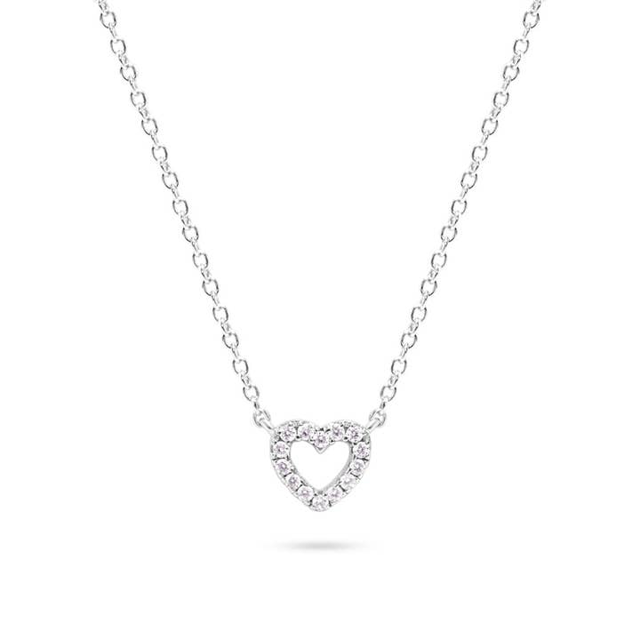 Chloe + Lois - Wholesale Pendant/Charm Necklace - Mini Pave Heart Necklace