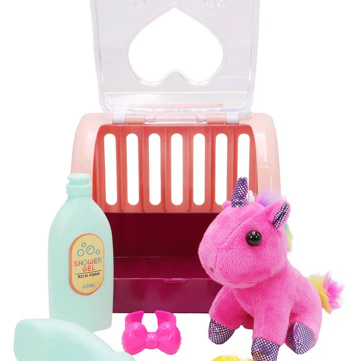 ASSORTED Unicorn Pony Stuffed Toy Kennel Carry Bag for wholesale on Faire9