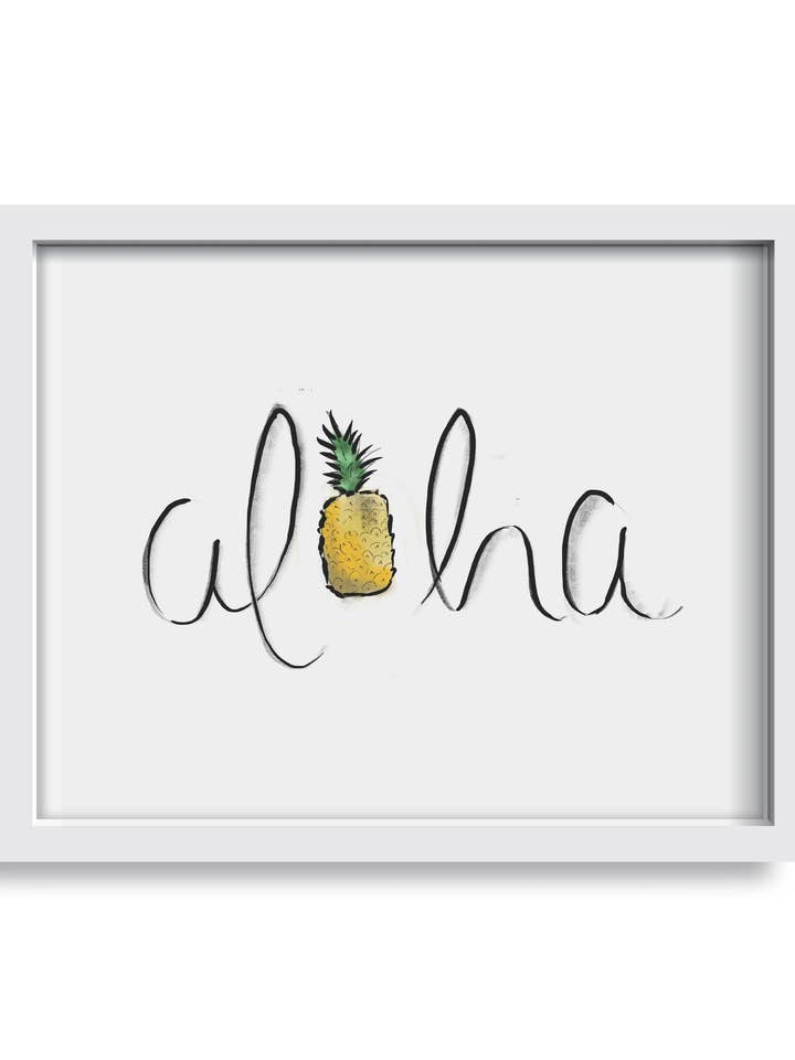 Aloha Art Print voor wholesale door Alison Gordon Studio