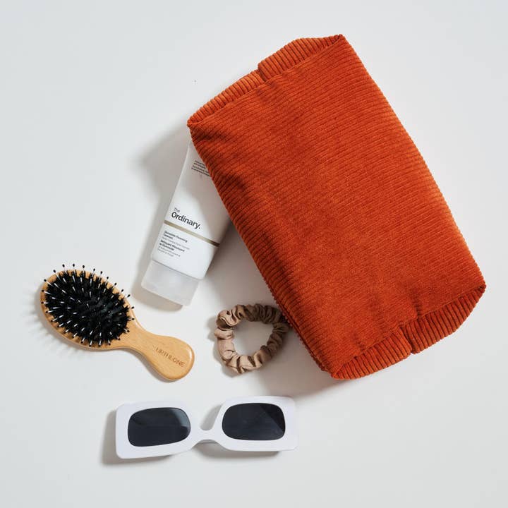 Cordially Yours - Corduroy Cosmetic Pouch for wholesale by Urban Expressions