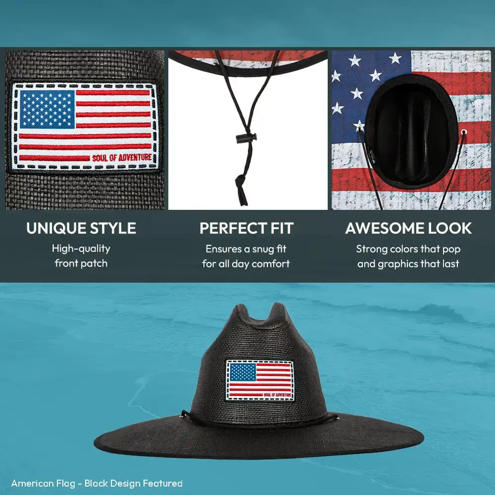 Soul of Adventure - Wholesale Straw Hat - Unisex - Keys Straw Hat / Lifeguard Hat – Wide Brim, UPF 50+29