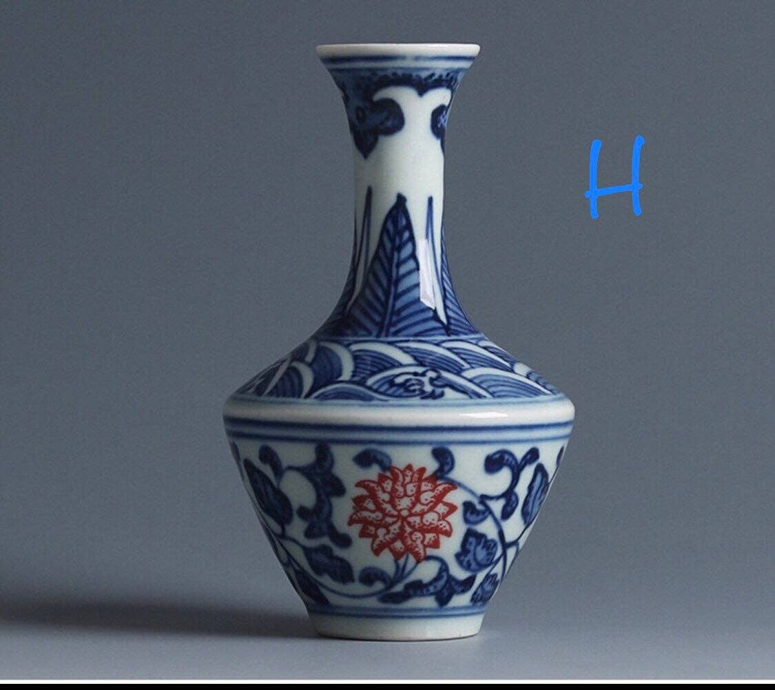 Gohobi （We cover U.S. import duties） – wholesale Vase – Gohobi Hand-painted Blue and White Porcelain Vase7