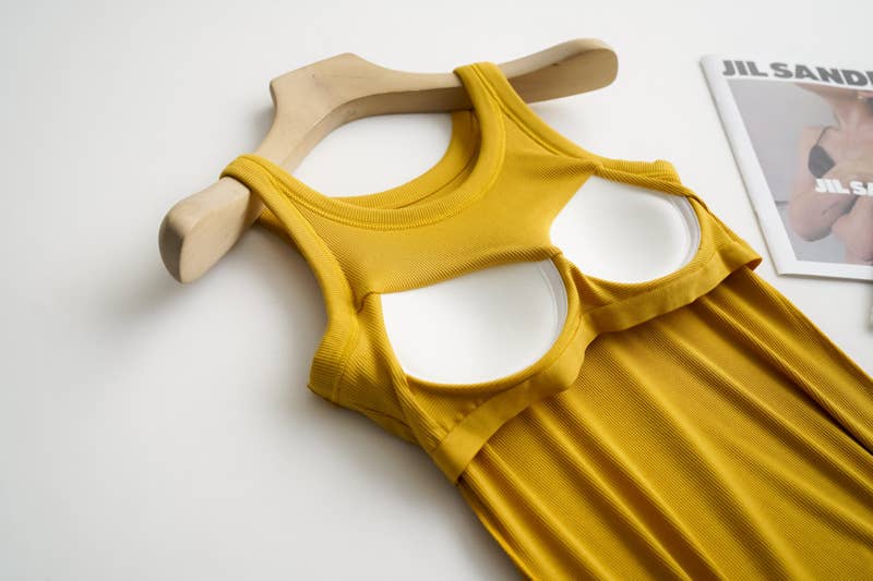 HIDDENBRAND - Wholesale Tank Top - Women's - Essential Basic Rib Soft tank top w built in bra17