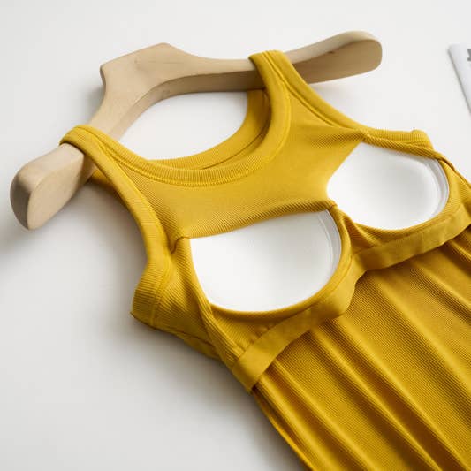 HIDDENBRAND - Wholesale Tank Top - Women's - Essential Basic Rib Soft tank top w built in bra17