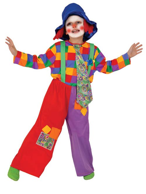 Dress Up America - Wholesale Verkleedkleren - Kinderen - Kleurrijk clownkostuum voor jongens - Kinderen