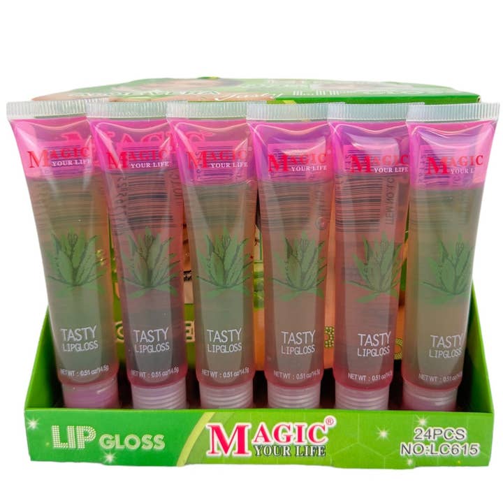 Magic Your Life 99% Aloe Vera Lip Gloss LC615. (24PC) for wholesale by TAPA fashion