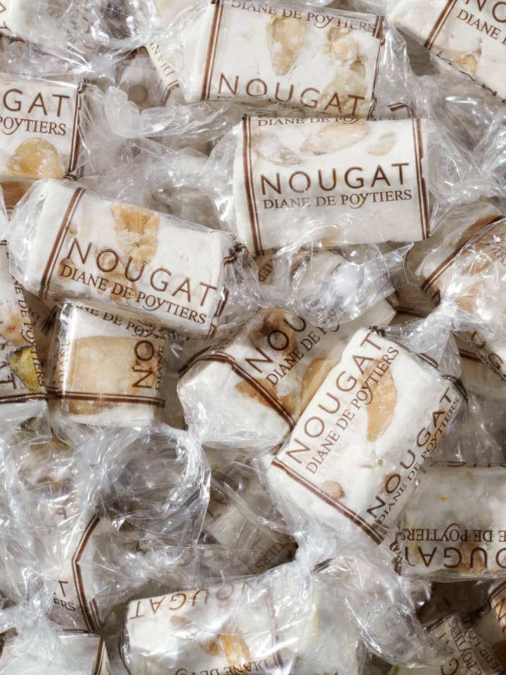 Nougat de Montélimar anbud DDP logo film, 5 kg väska för wholesale av Nougat Diane De Poytiers