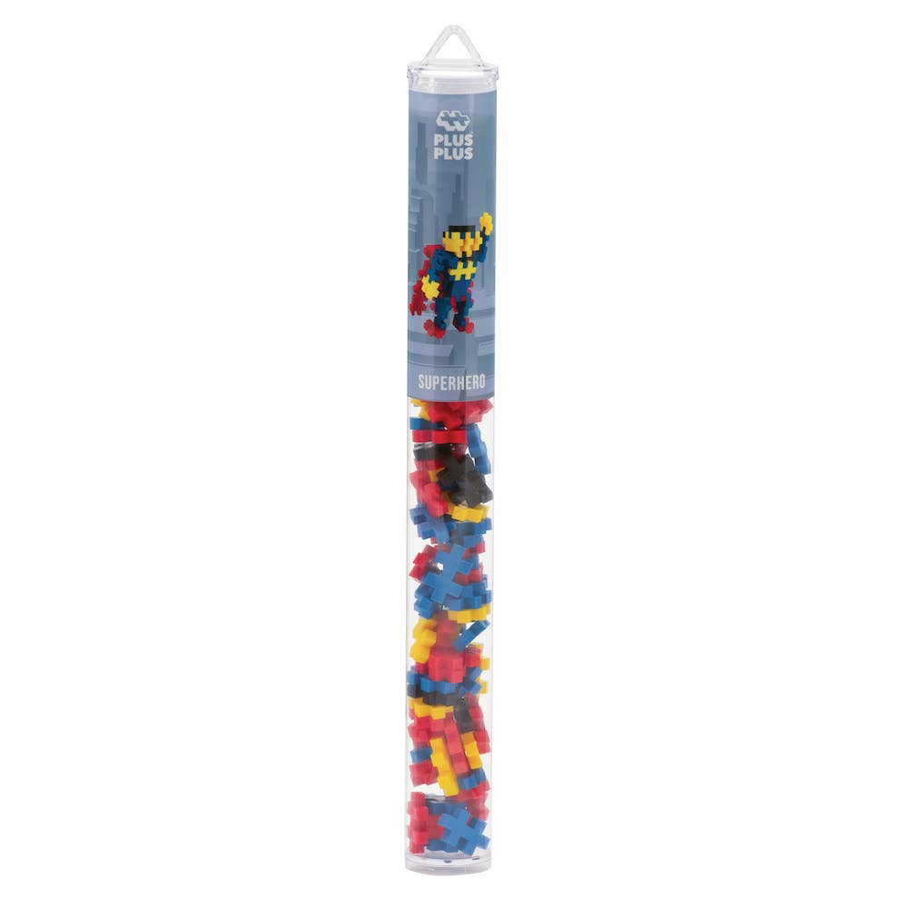Plus-Plus USA - Wholesale Build-a-Toy - Kids - Tube - Superhero2