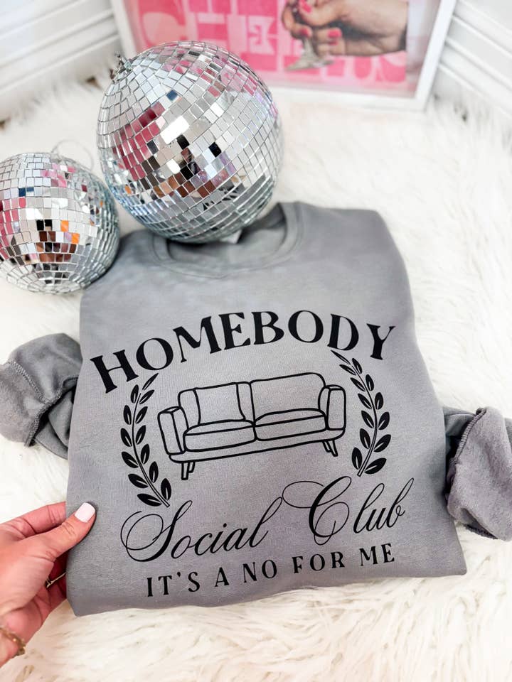 Homebody Social Club Sweatshirt for wholesale by Hart and Hollow