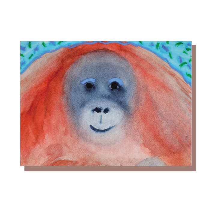 Orang-outan pour la vente par Irish Greeting Cards by Catherine Dunne