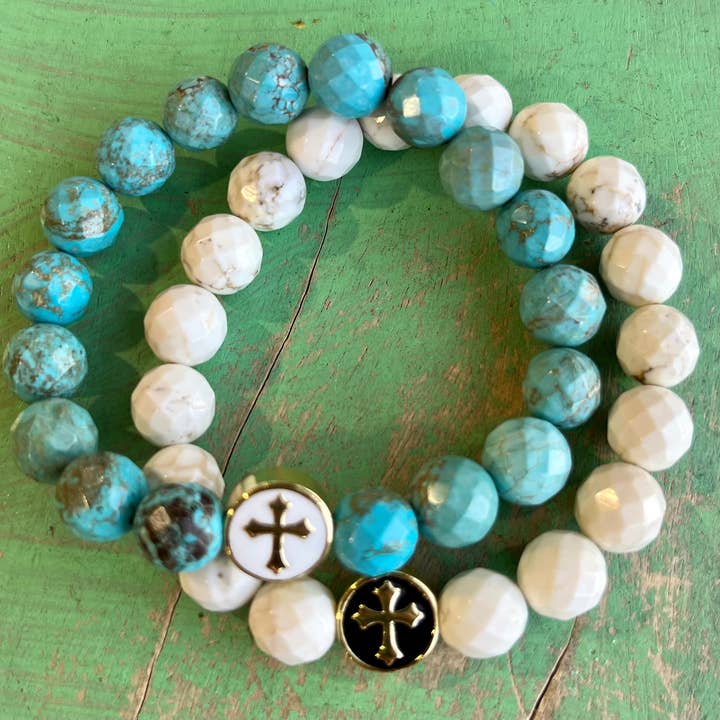 Spring Cross Bracelet for wholesale by Love and Honor Jesus LLC