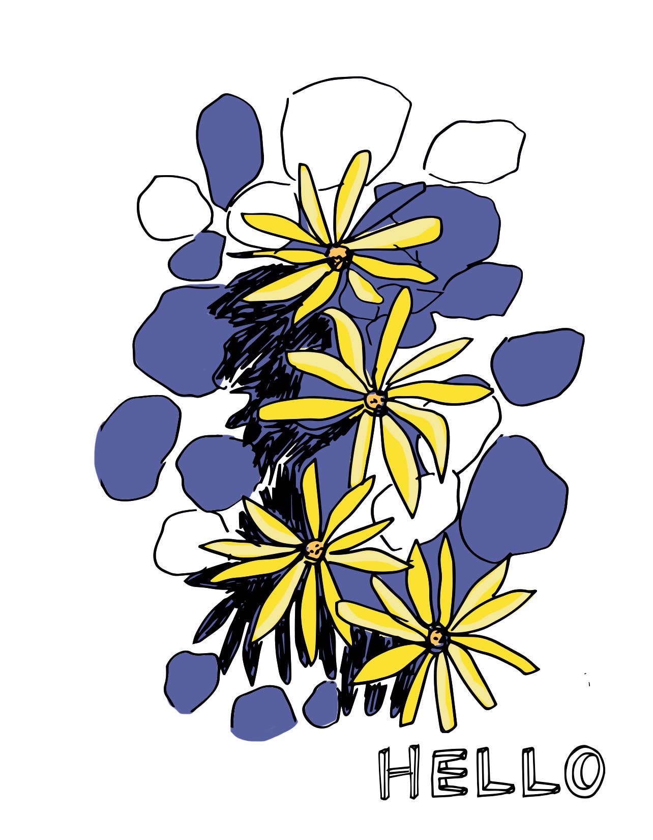 ARTJADEN - Wholesale Everyday Greeting Card - Hello Stones1