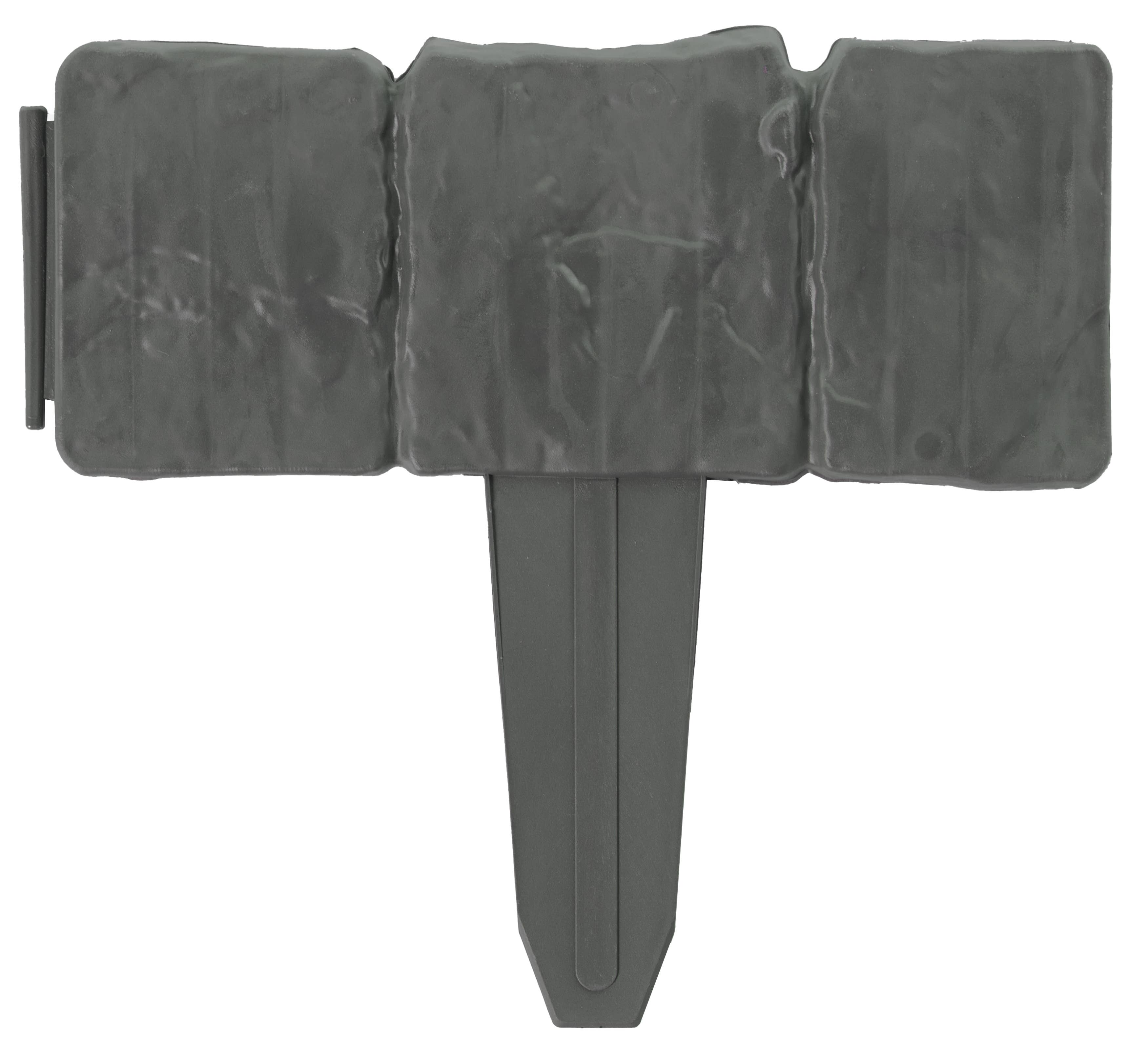 Quickway Imports - Wholesale Garden/Lawn Stake - Cobbled Stone Lawn Edging Gate 10pk Interlocking Stakes1