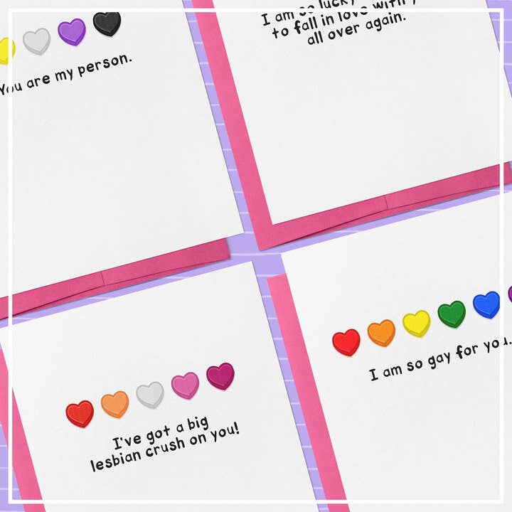That Queer Card Co - Wholesale Valentine's Day Card - I've Got a Big Lesbian Crush on You | Love Relationship Card3