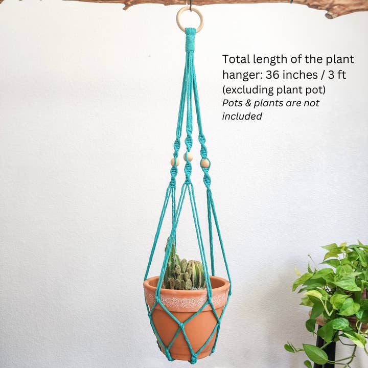 Handmade By Uruba – wholesale Hängande kruka – Macrame växthängare för inomhus- och utomhusbruk, Boho Planter4