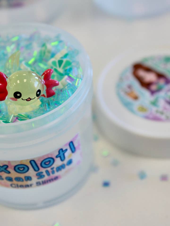 Axolotl Themed Slime for wholesale by Maui Slime Co