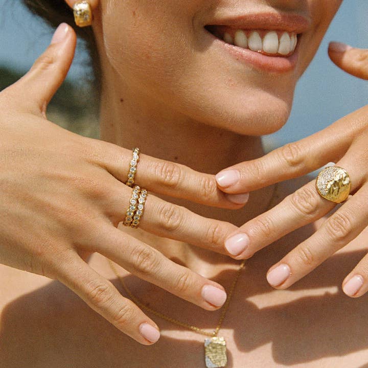 Agapée Jewelry - Wholesale Multi-Stone Ring - Amélia II Ring | Jewelry Gold Gift Waterproof5