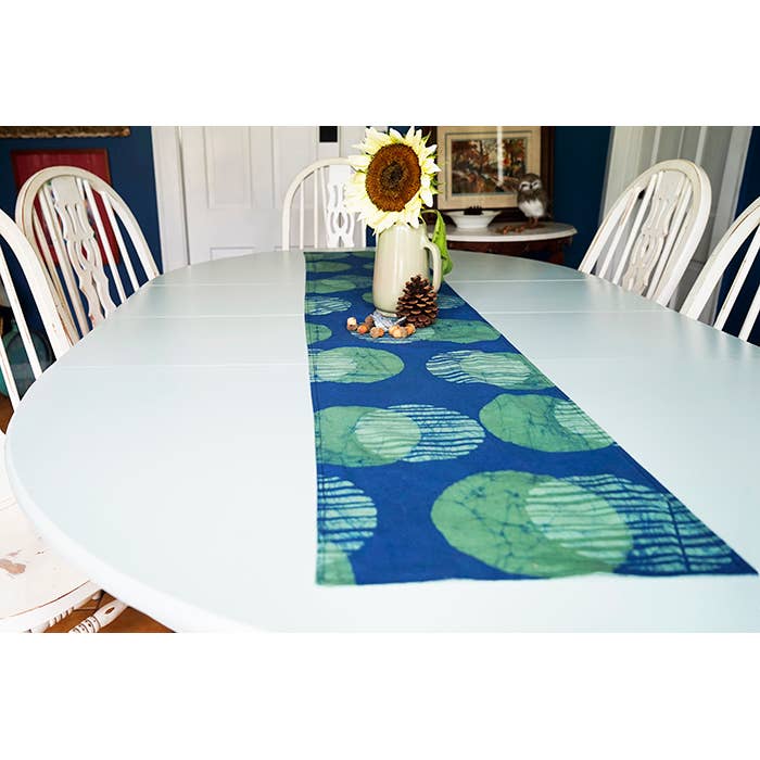 Global Mamas - Wholesale Table Runner - Table Runner-Short: Eclipse - Green-Organic4