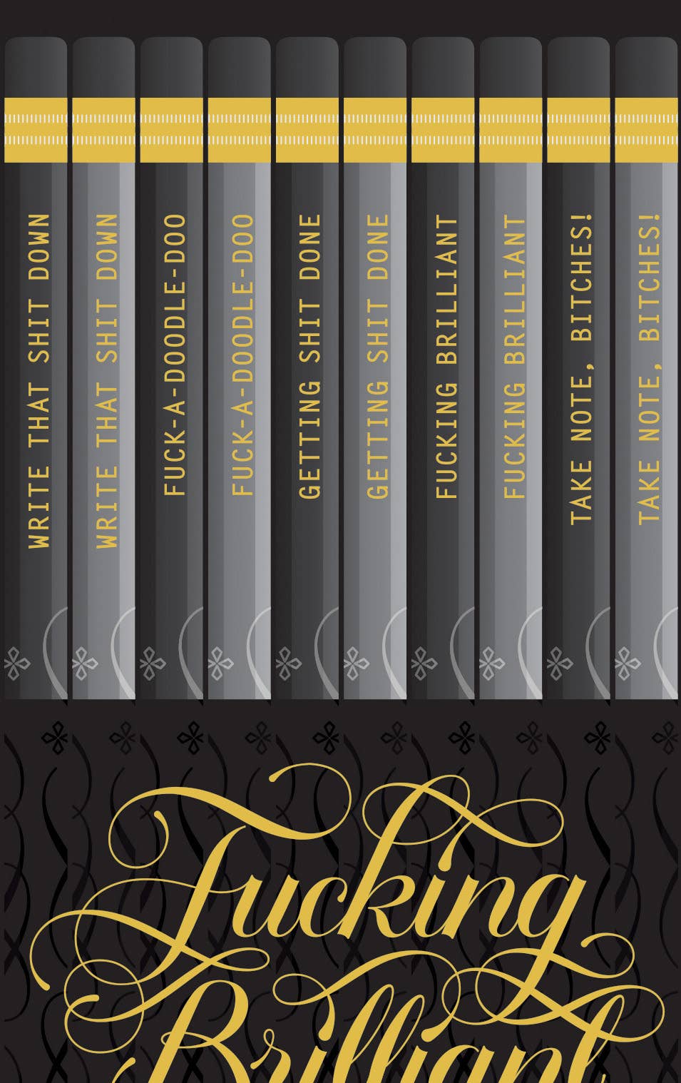 Chronicle Books - Wholesale Pencil - Fucking Brilliant Pencils2