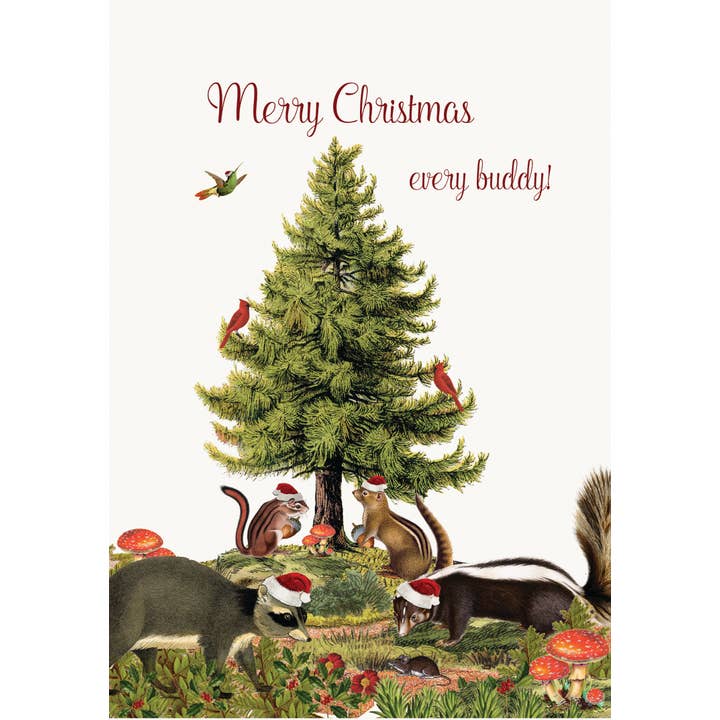 P. Flynn Design / Phun House – wholesale Christmas card – Merry Christmas every buddy! 5X7 Holiday card