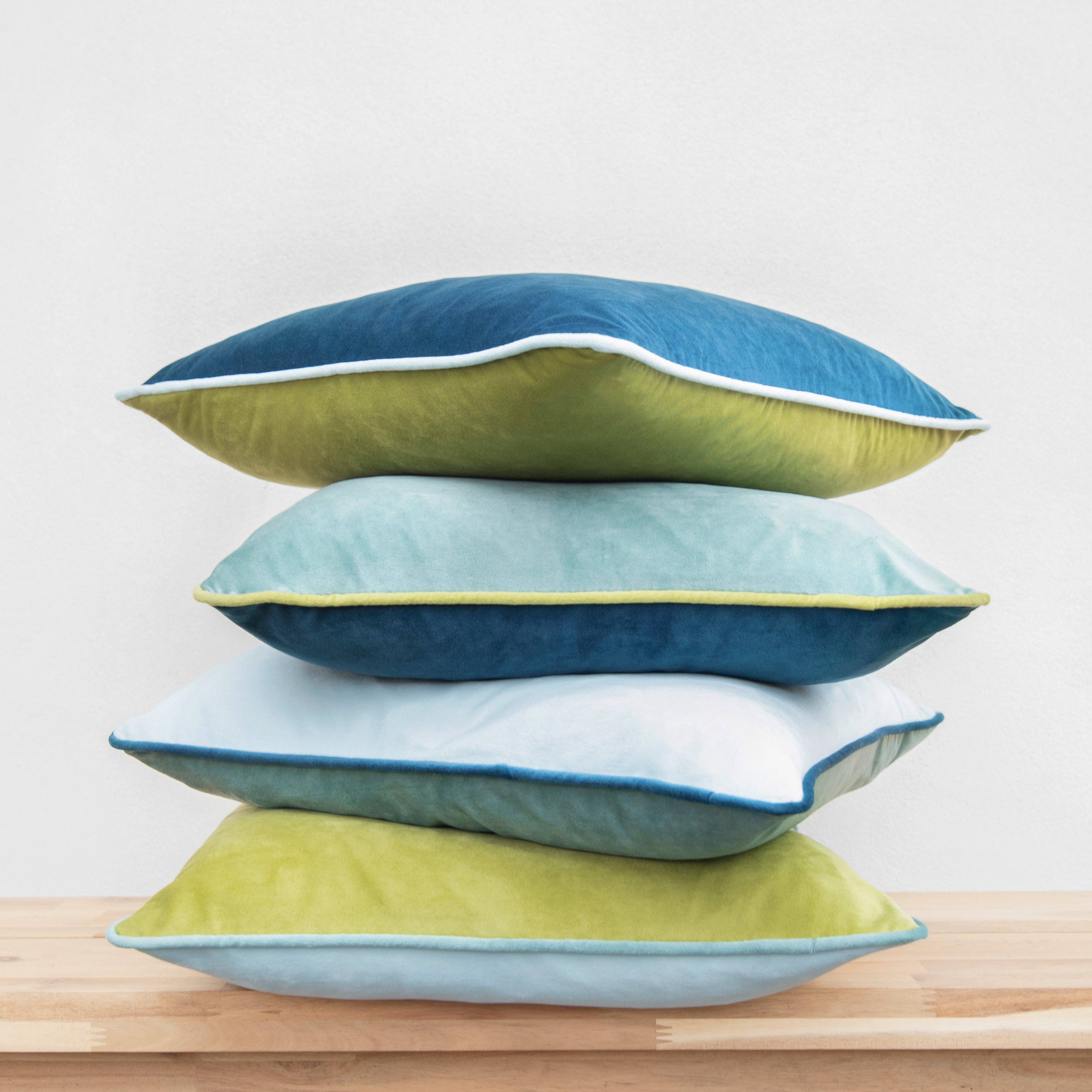 Monday Moose - Wholesale Throw/Decorative Pillow - Monteverde Pillow Covers (4-Pack) - Green/Blue5