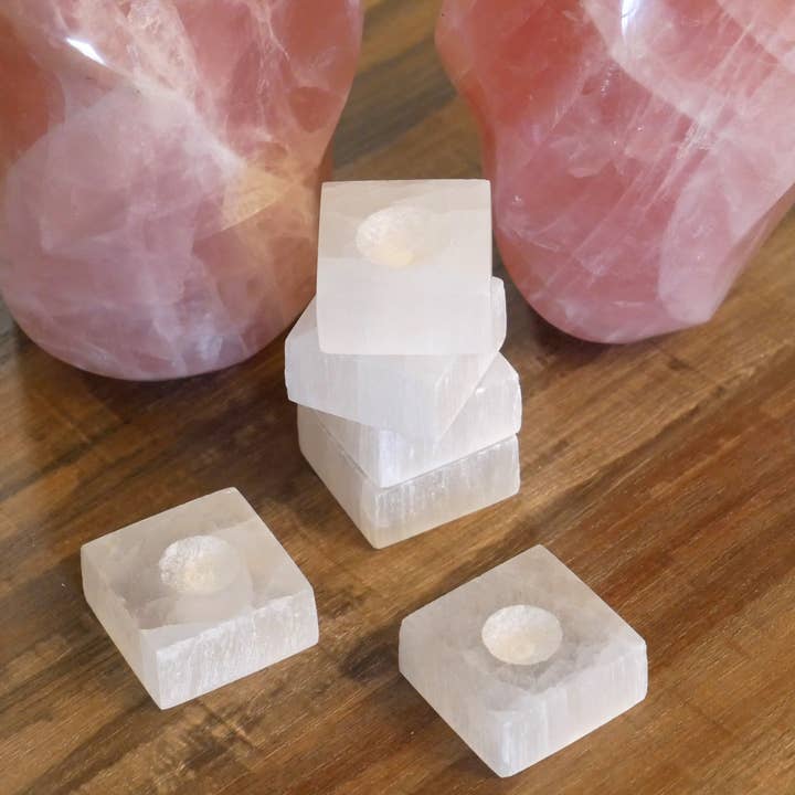 The Healing Sanctuary - Wholesale Spirituele steen/kristal - Seleniet vierkante statieven1