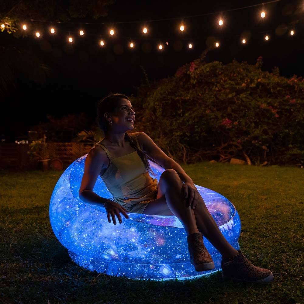 PoolCandy – wholesale Chair – AirCandy Inflatable Illuminated LED Galaxy Chair2