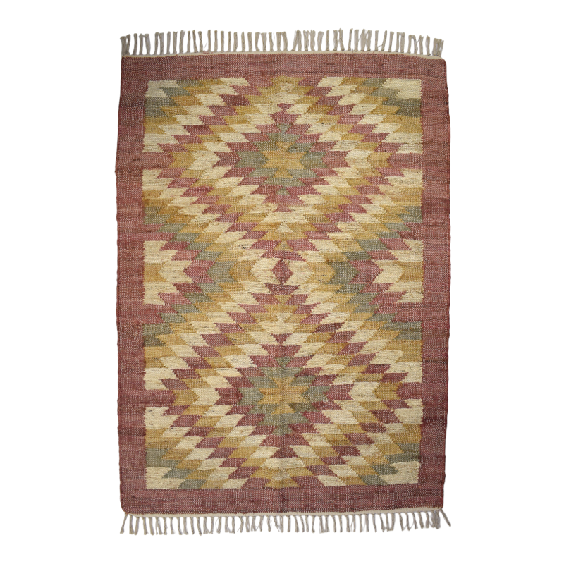 absolutely natural lifestyle - Wholesale Area Rug - Kilim Handloom Jute Cotton Rug 2