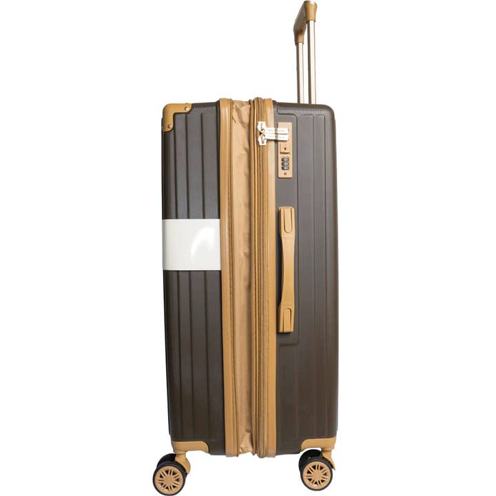 OLIVINE Max Studio The Edin ABS 3-Piece Hard Sided Luggage Set for wholesale on Faire3