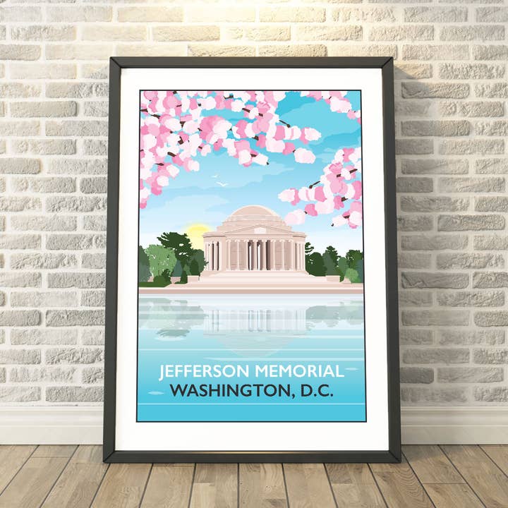 Stampa e Regali del Jefferson Memorial, Washington, D.C. USA per la vendita all'ingrosso da parte di Tabitha Mary