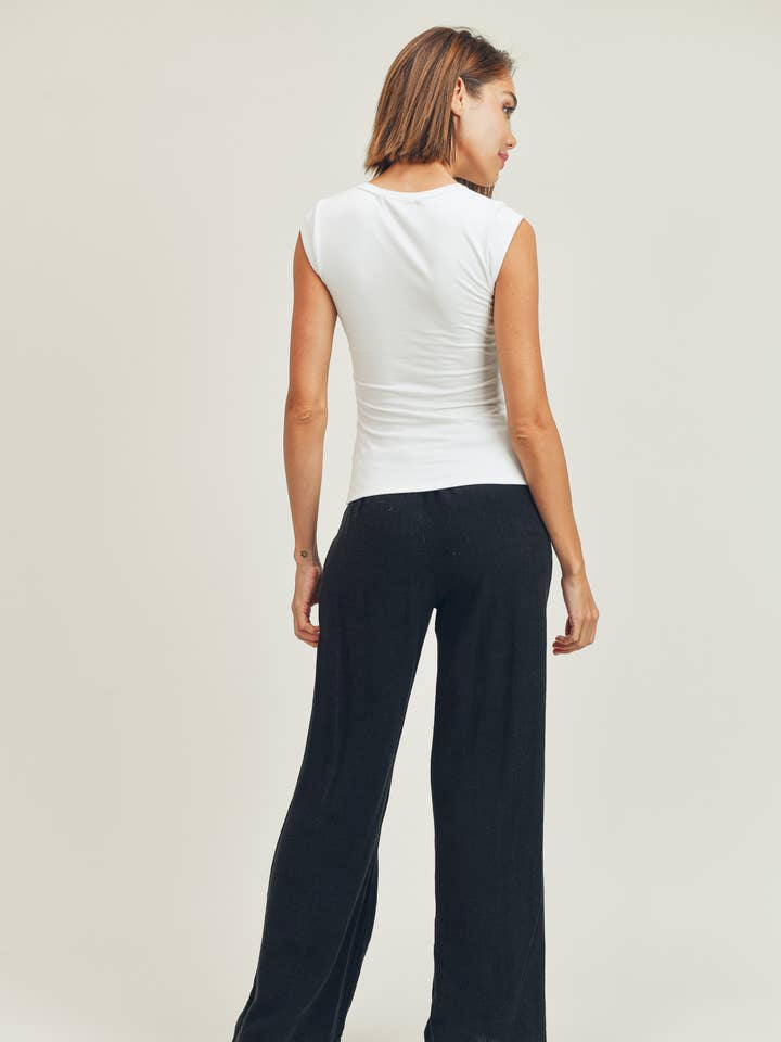 Wasabi + Mint - Wholesale Knit Top - Women's - CAP SLEEVE TOP FWMT23555