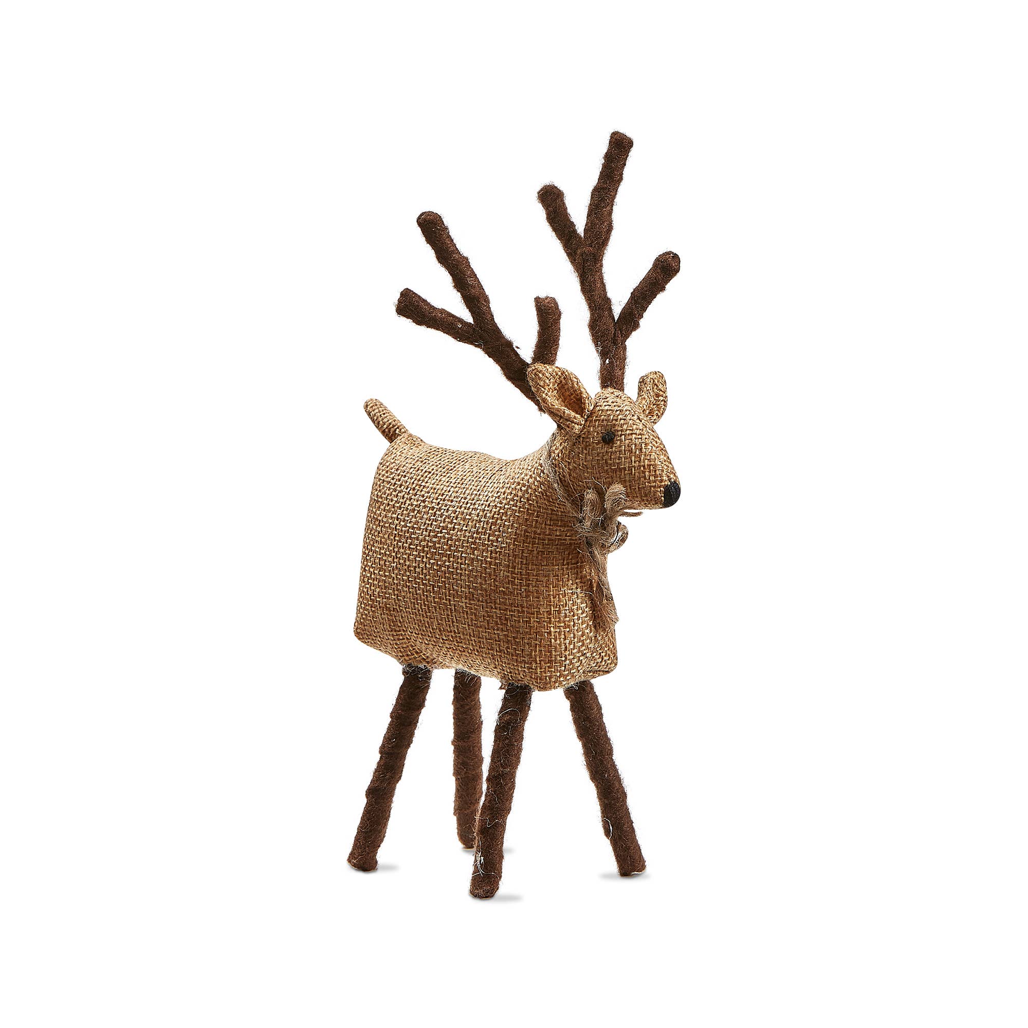 tag - Wholesale Christmas Decoration - Tweedie Reindeer Small Brown Polyester Christmas