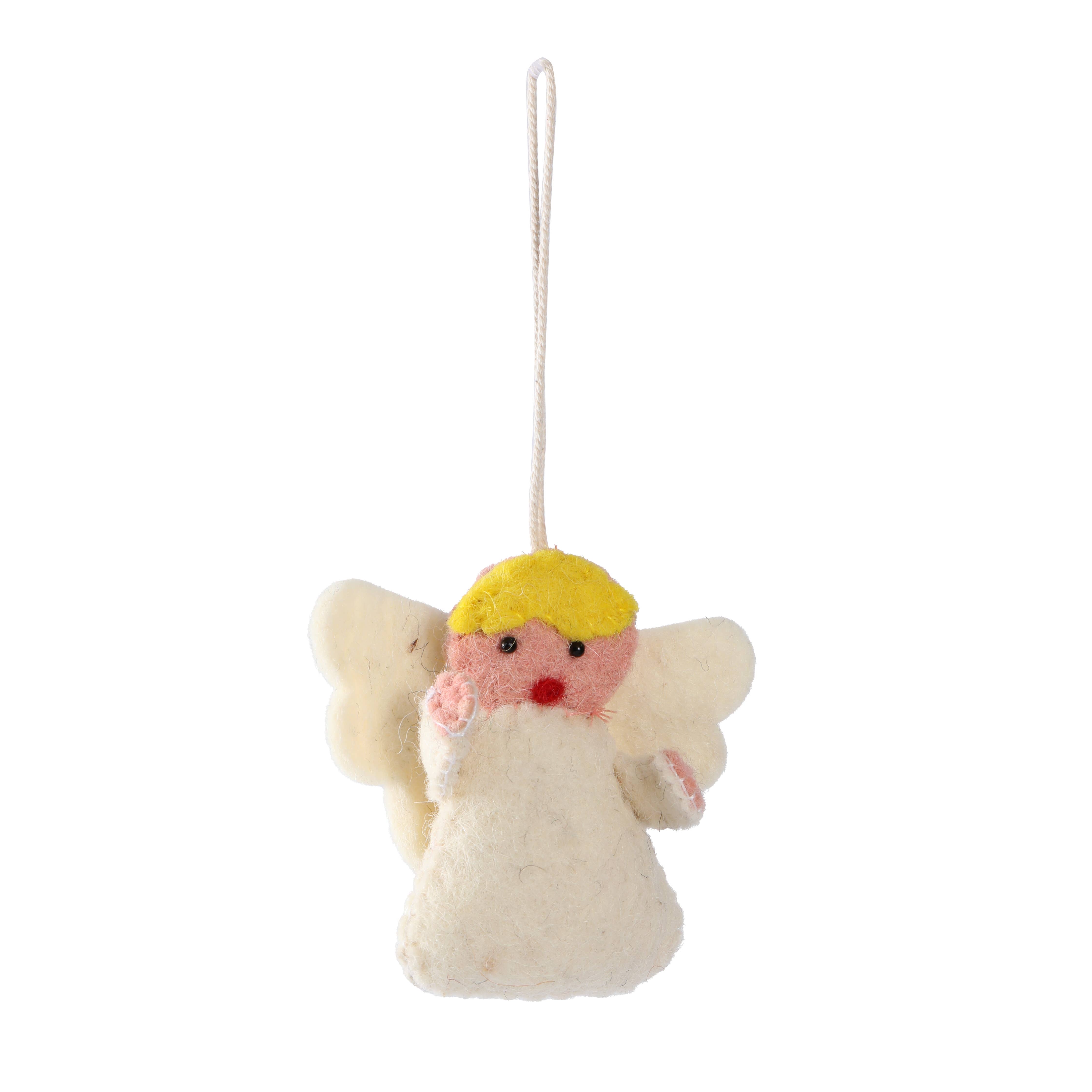 Vatican Homes – Großhandel Verzierungs-Set – 7-teilige handgenähte Filz-Weihnachtskrippenornamente2