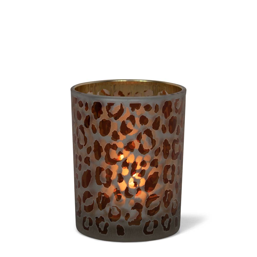 Mars & More - Brand of B Living – wholesale Ljushållare – Lykta med leopardprickar, medium 10 cm0