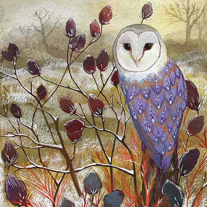 Barn Owl - Christmas pack for wholesale by Dry Red Press