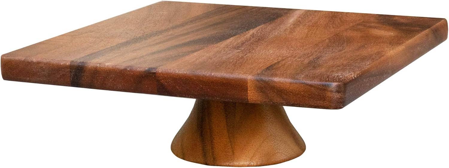 Above Edge – Großhandel Küchenaufbewahrung/-Organizer – Holz-Kuchenständer, 11 Zoll quadratische Präsentation3